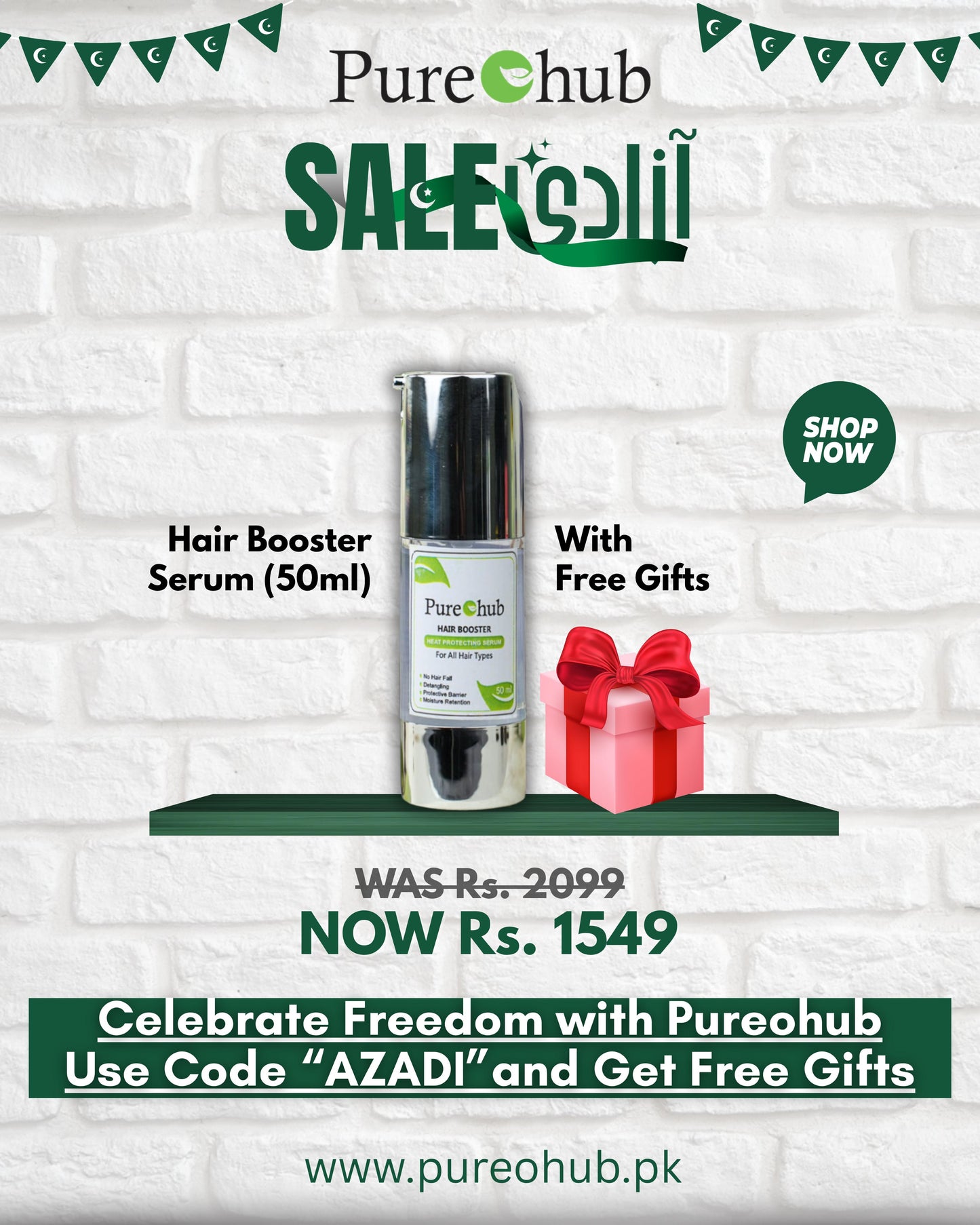 Hair Booster Serum 50 ml – Daily Use & Heat Protection