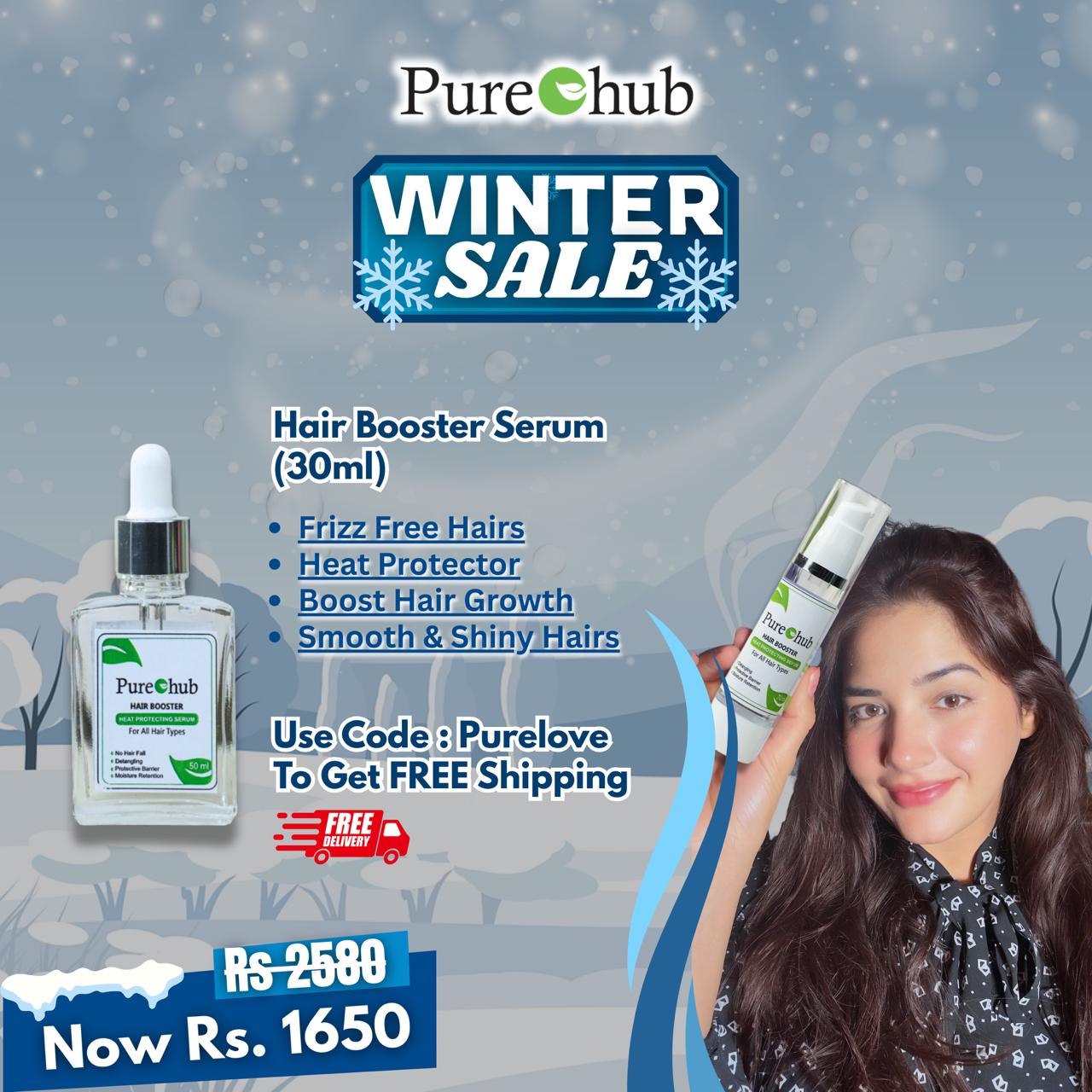 Hair Booster Serum 30 ml – Daily Use & Heat Protection.