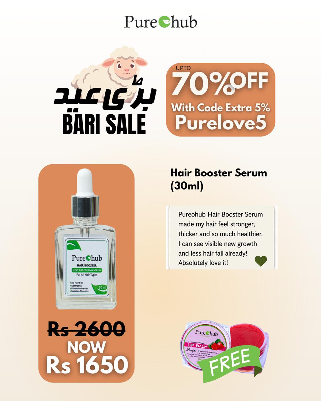 Hair Booster Serum 30 ml – Daily Use & Heat Protection.