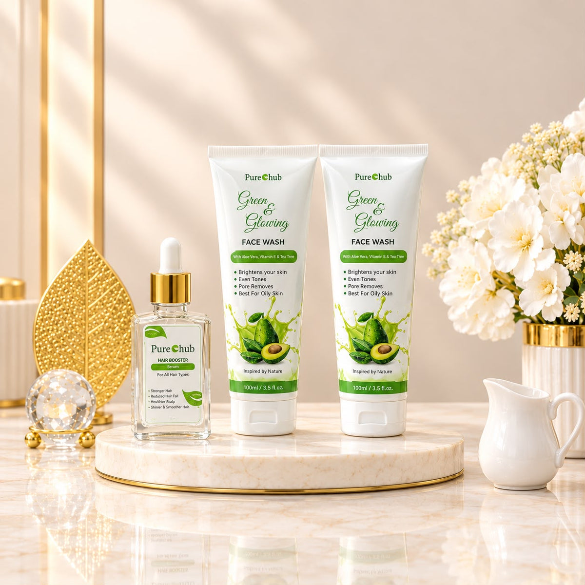 Pack of Two Face Wash & Serum 30 ml