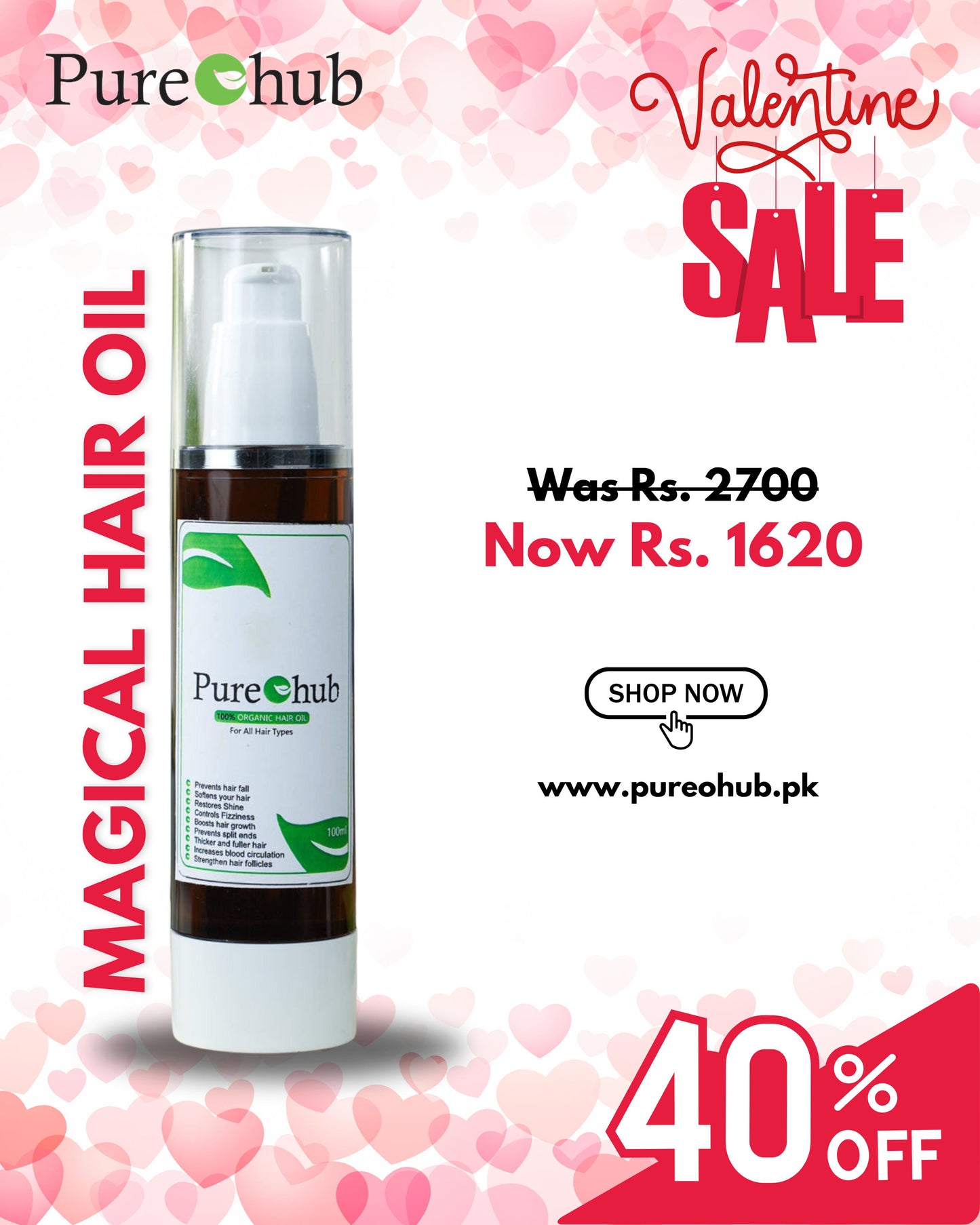 MAGICAL HAIR OIL ( VALENTINE ) 100ml