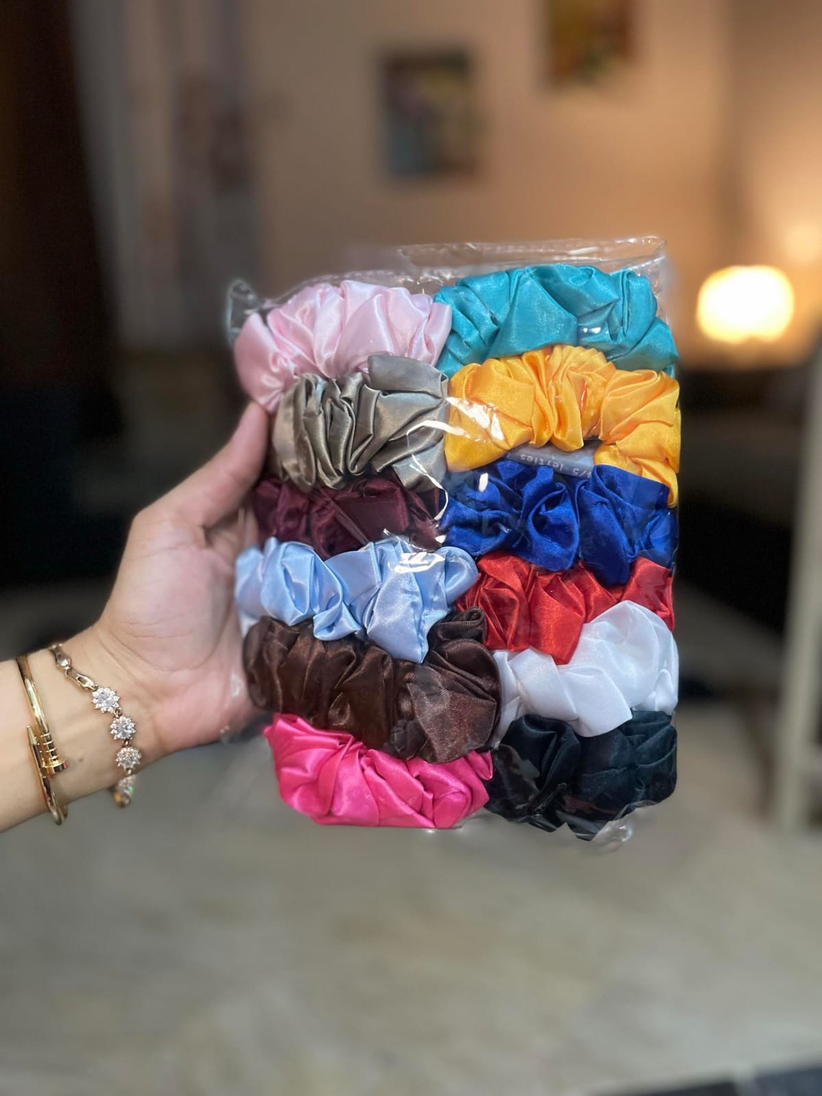 Scrunchies - ( Pair Of 3 ) polka dots