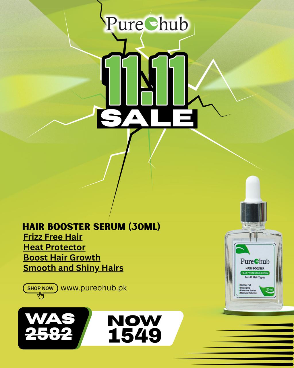 Hair Booster Serum 30 ml – Daily Use & Heat Protection.