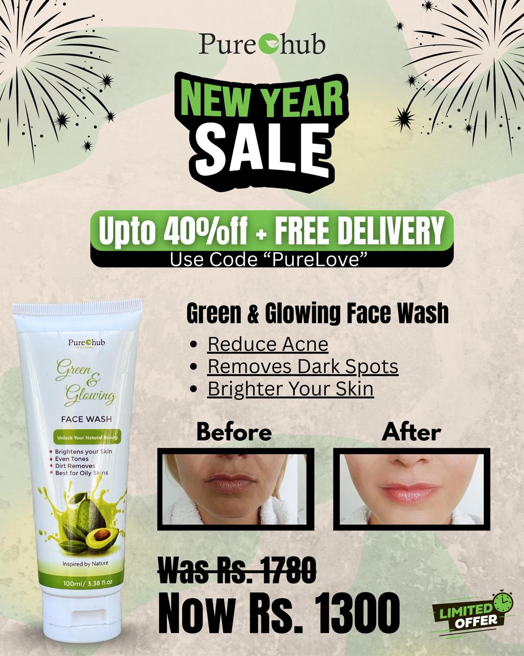 Green & Glowing Face Wash 100ML