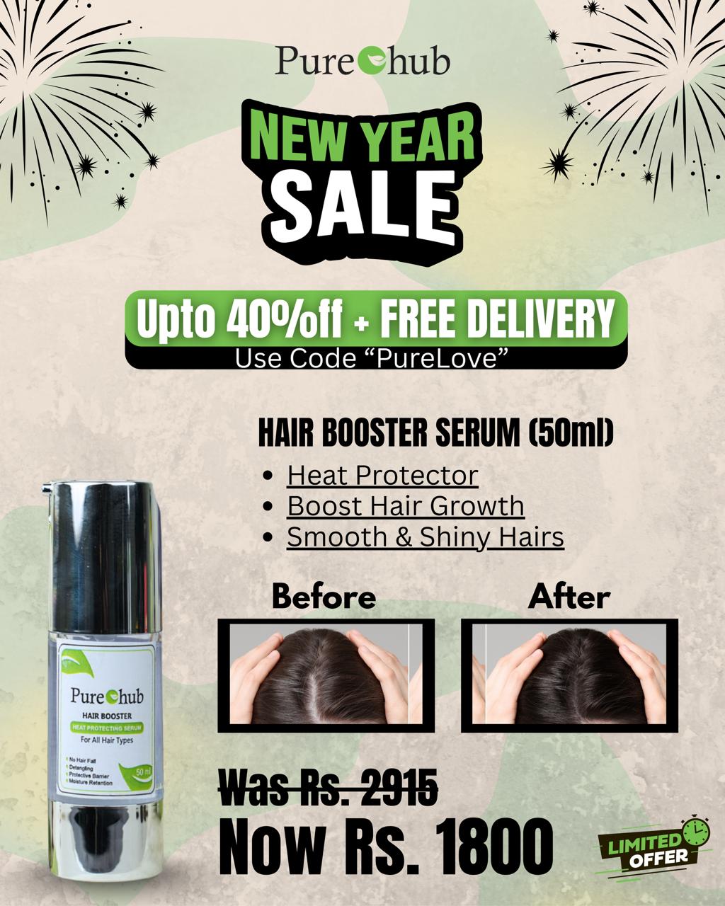 Hair Booster Serum 50 ml – Daily Use & Heat Protection